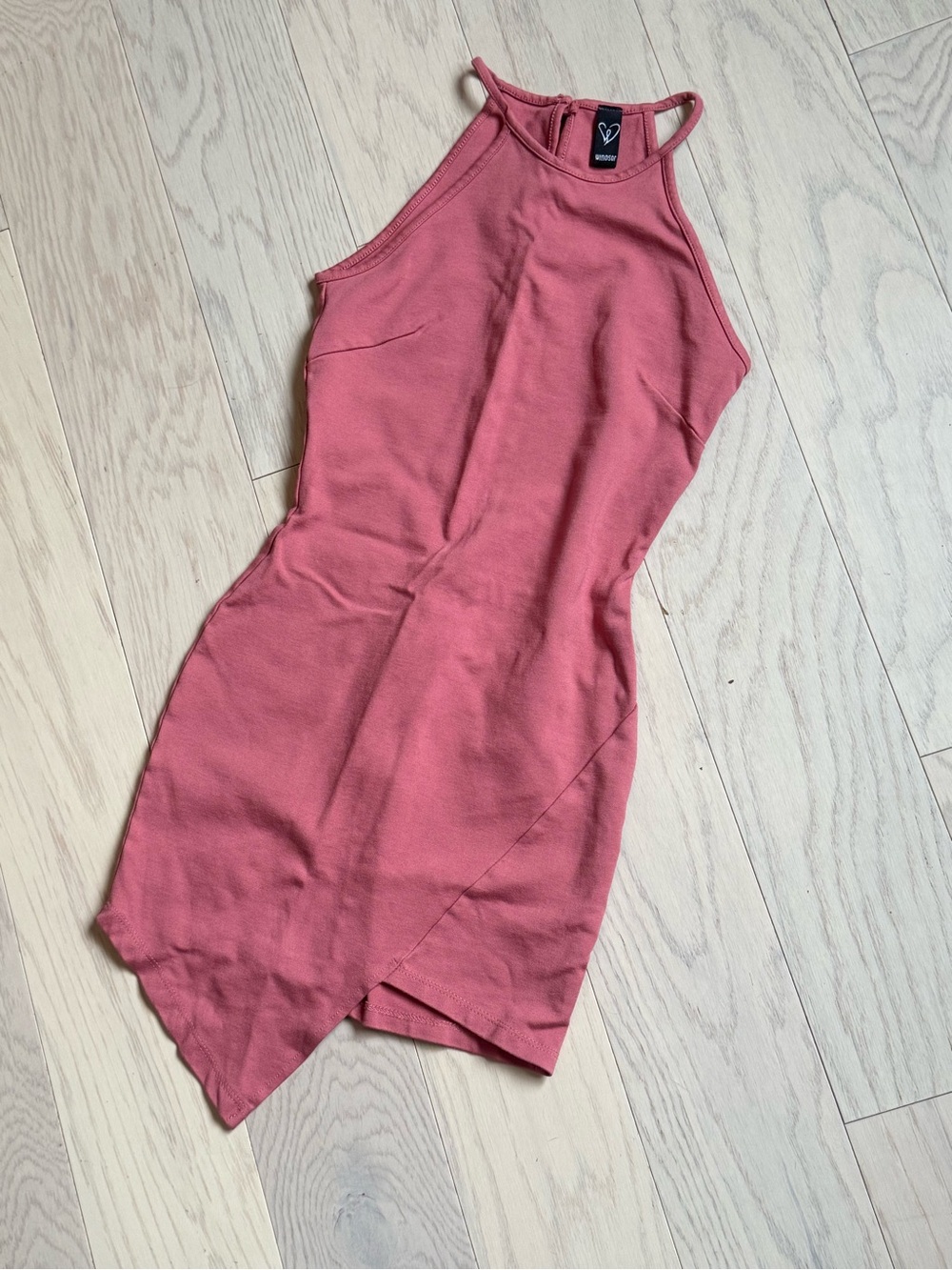 Windsor Asymetrical Bodycon Dress in Rose Size XS - NWOT
